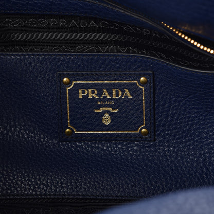 Prada Vitello Daino Shopping Tote Inchiostro 6 of 7