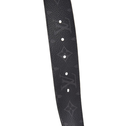 Louis Vuitton Monogram Eclipse Taigarama 40mm LV Initiales Reversible Belt 100 40 Black 5 of 6