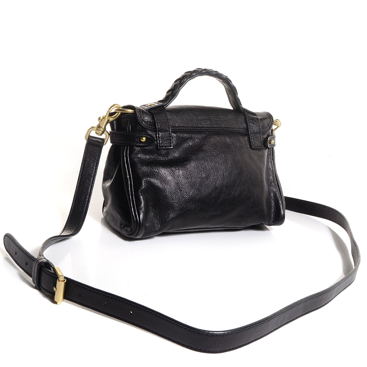 Soft Buffalo Leather Mini Alexa Black