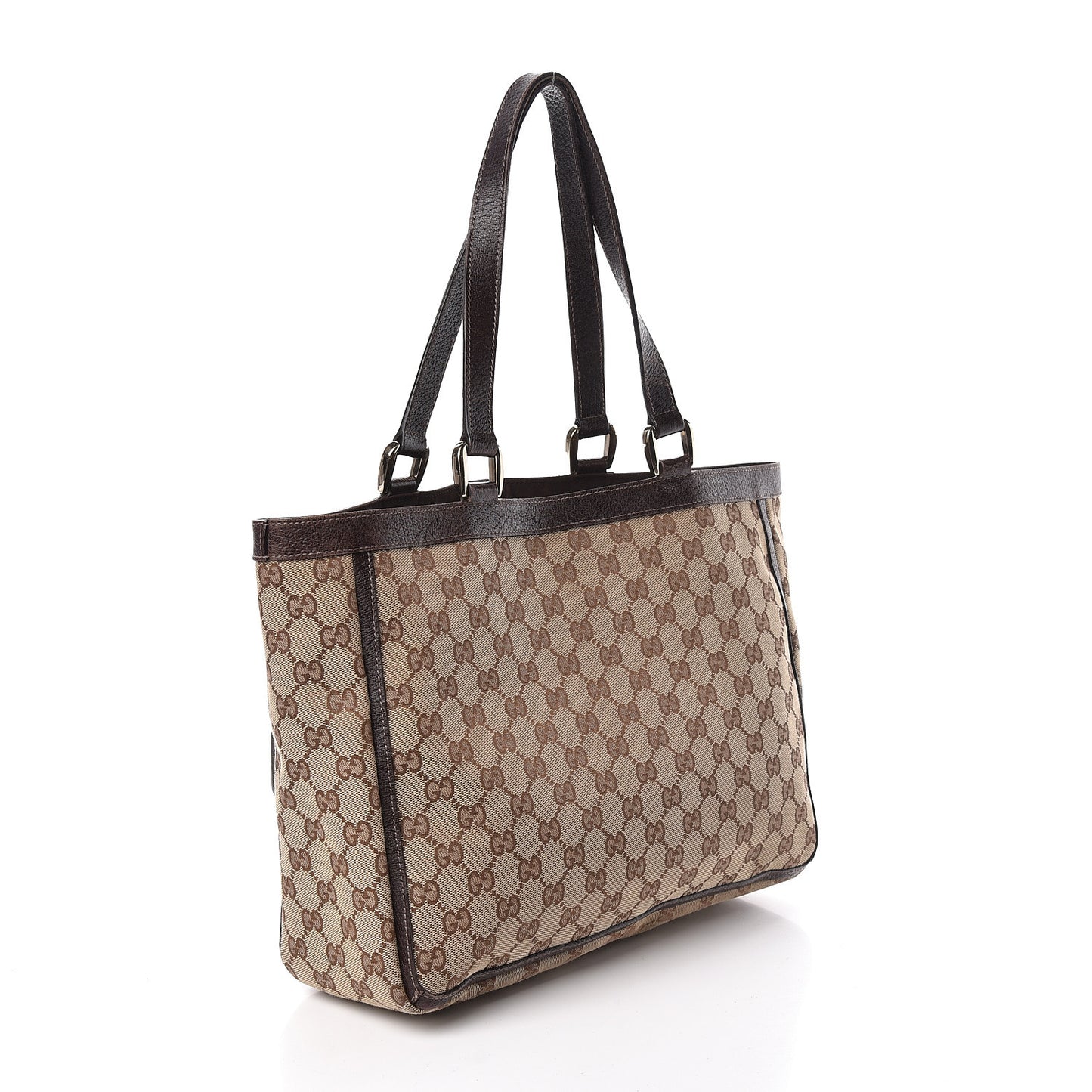 Monogram Abbey D Ring Tote Dark Brown