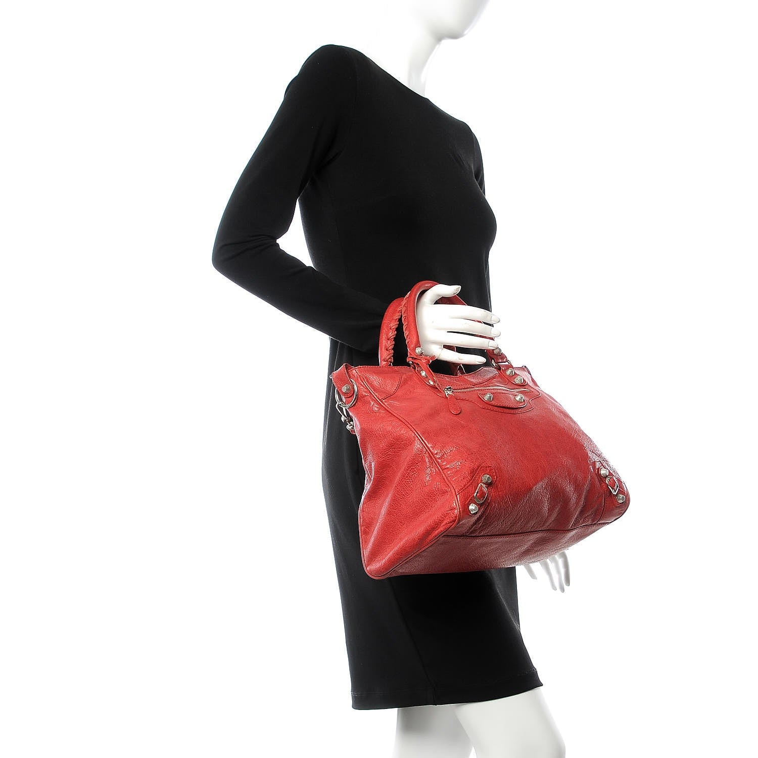Balenciaga Agneau Giant 12 Silver Hardware Velo Coquelicot Coquelicot 2 of 12