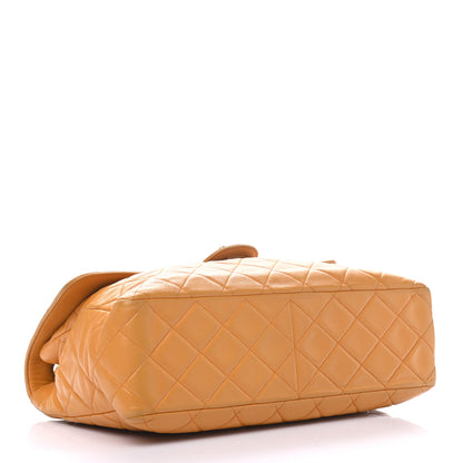 Chanel Lambskin Quilted Jumbo Single Flap Beige 4 of 13