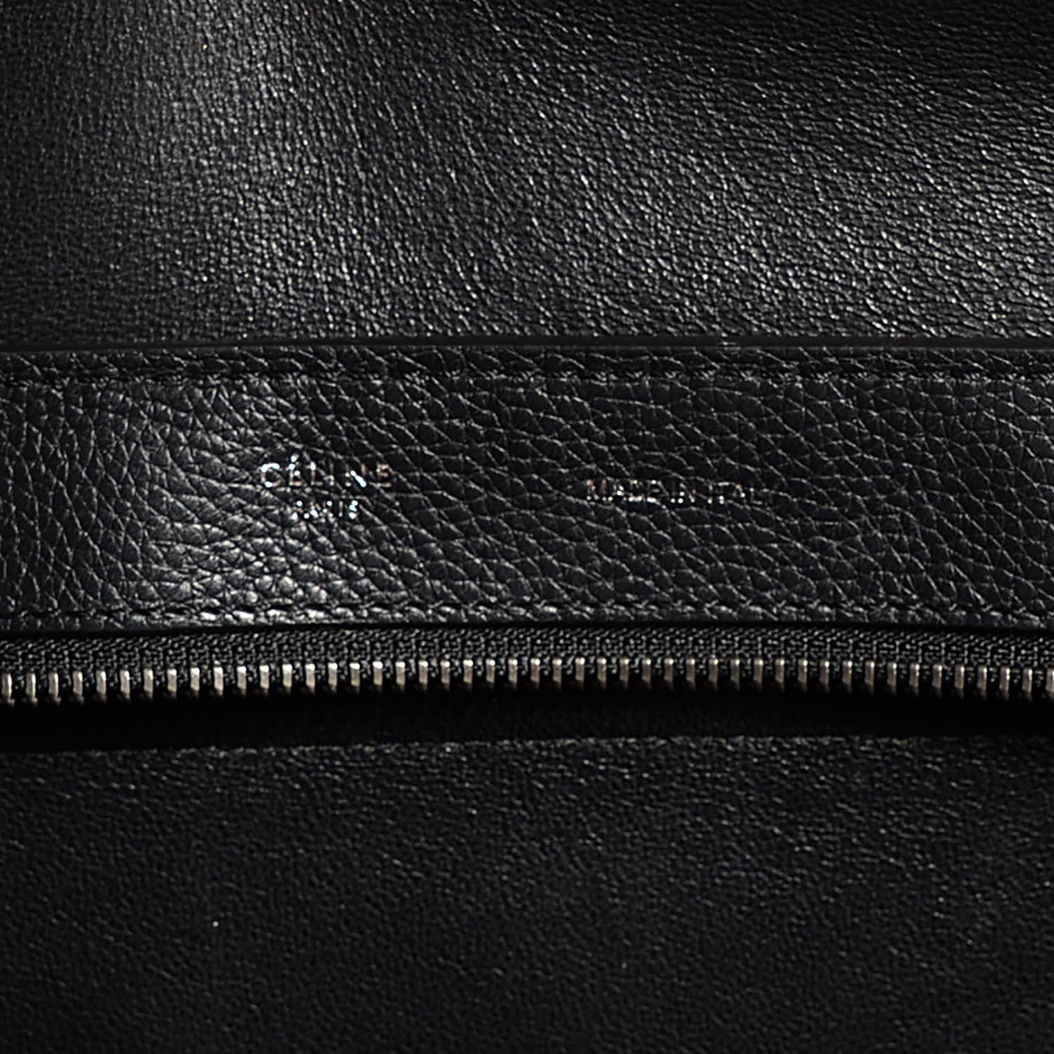 Celine Drummed Calfskin Suede Medium Trapeze Black 5 of 9