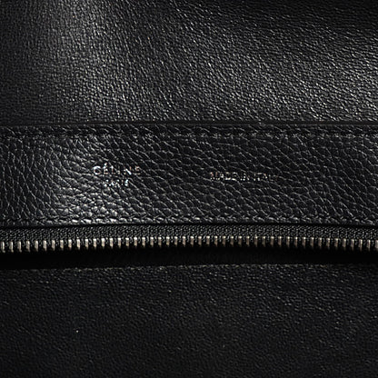 Celine Drummed Calfskin Suede Medium Trapeze Black 5 of 9