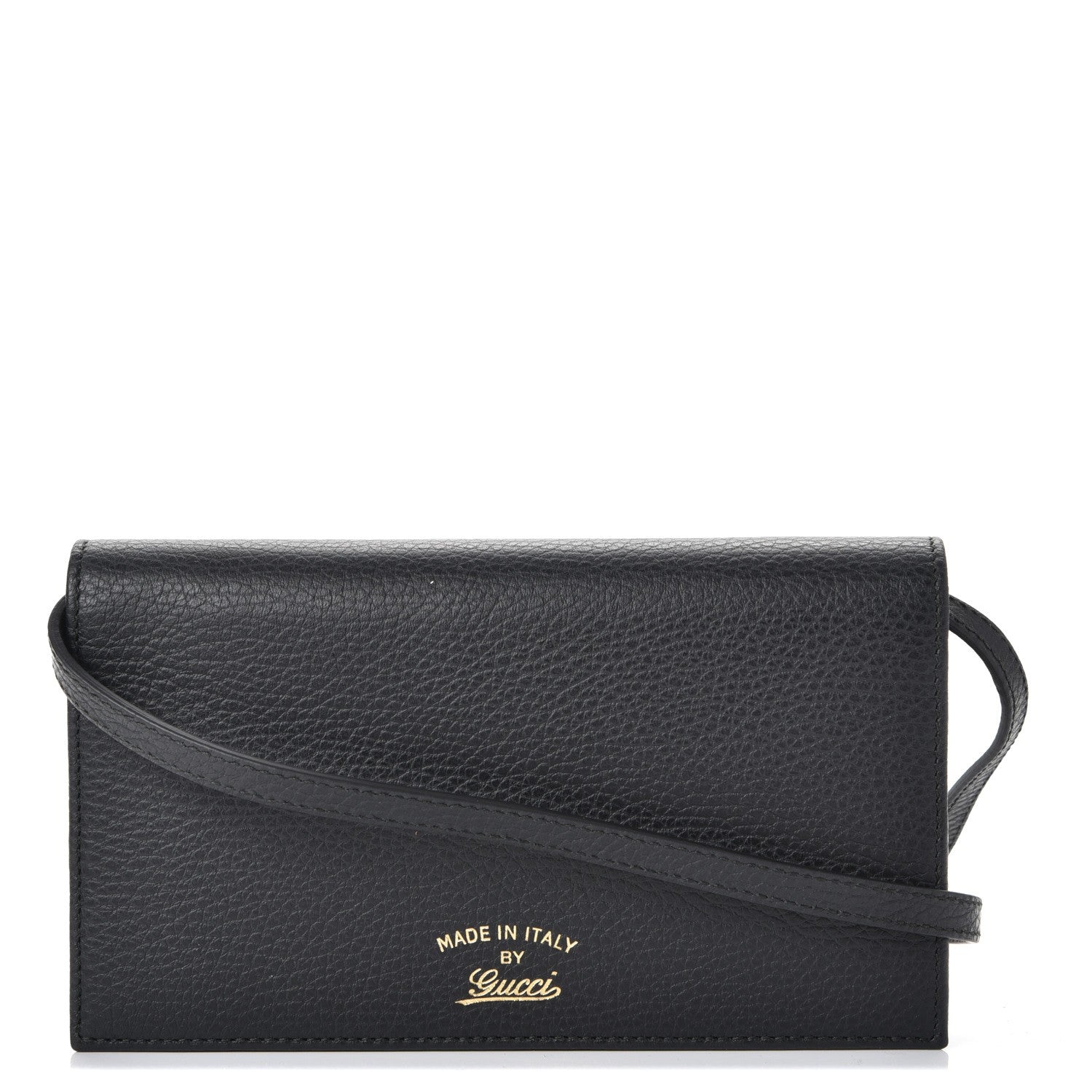 Gucci Dollar Calfskin Mini Swing Wallet Bag Black 1 of 8