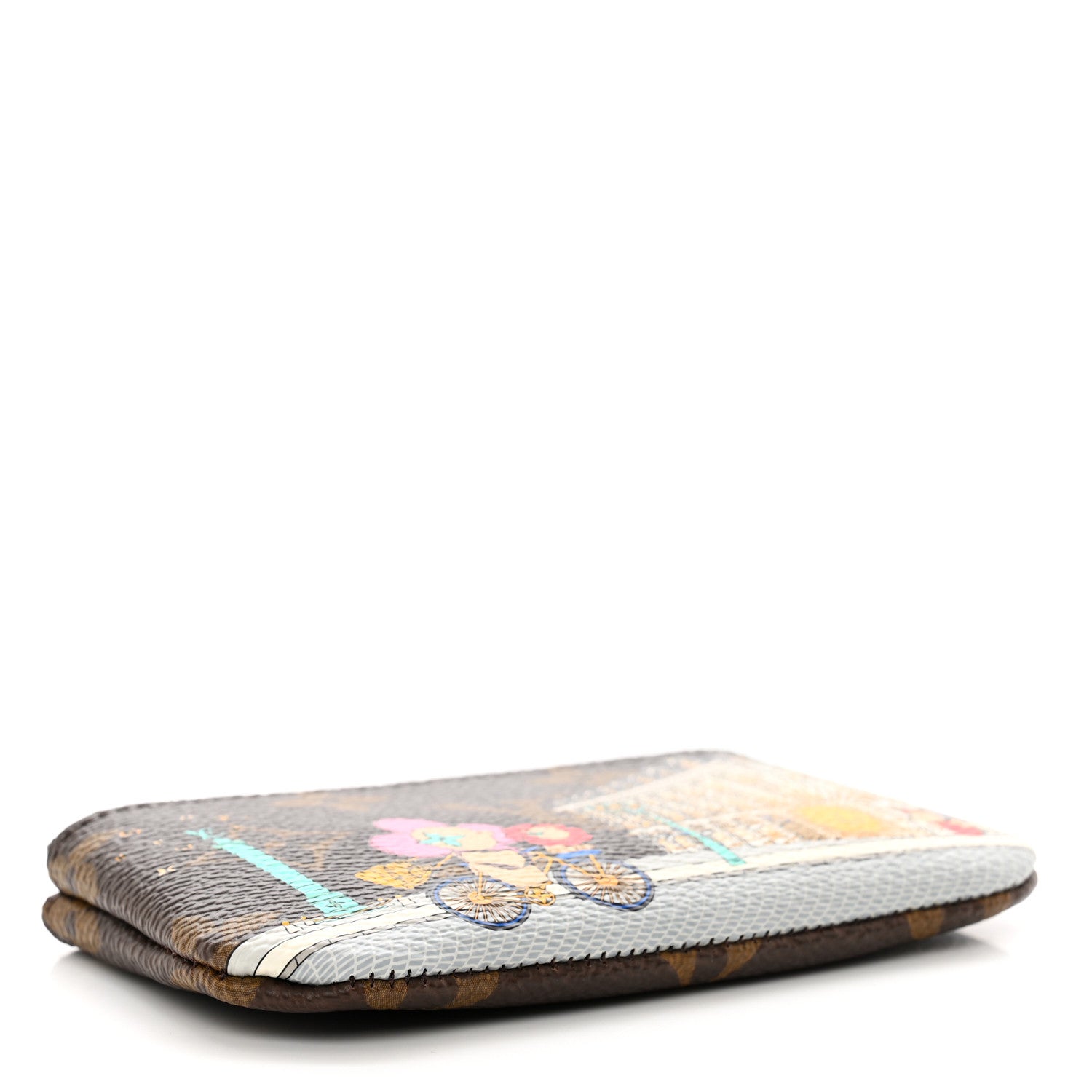 Louis Vuitton Monogram 2022 Christmas Animation Paris Key Pouch Pink 4 of 7