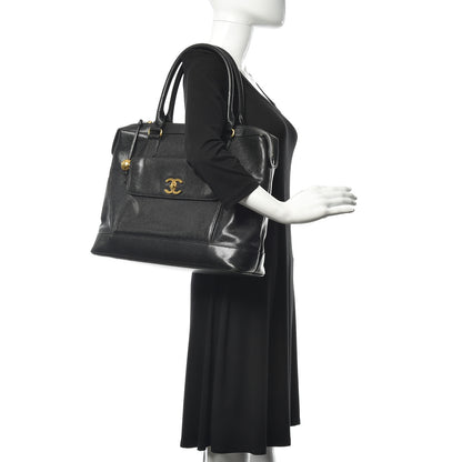 Chanel Caviar CC Tote Black 2 of 10