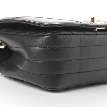 Chanel Calfskin Chevron Quilted Mini Statement Flap Black 9 of 13
