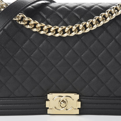 Chanel Caviar Quilted New Medium Boy Flap Black 10 of 10