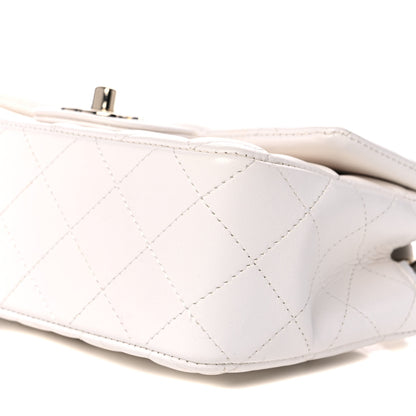 Chanel Lambskin Quilted Mini Rectangular Flap White 9 of 11