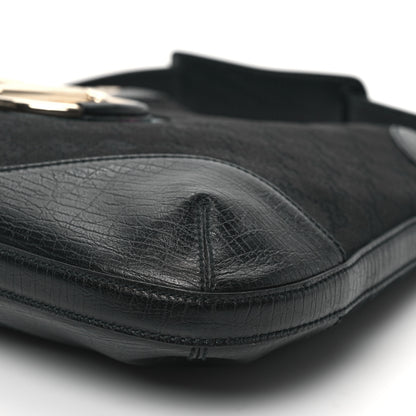 Gucci Monogram Web Hasler Hobo Black 10 of 10