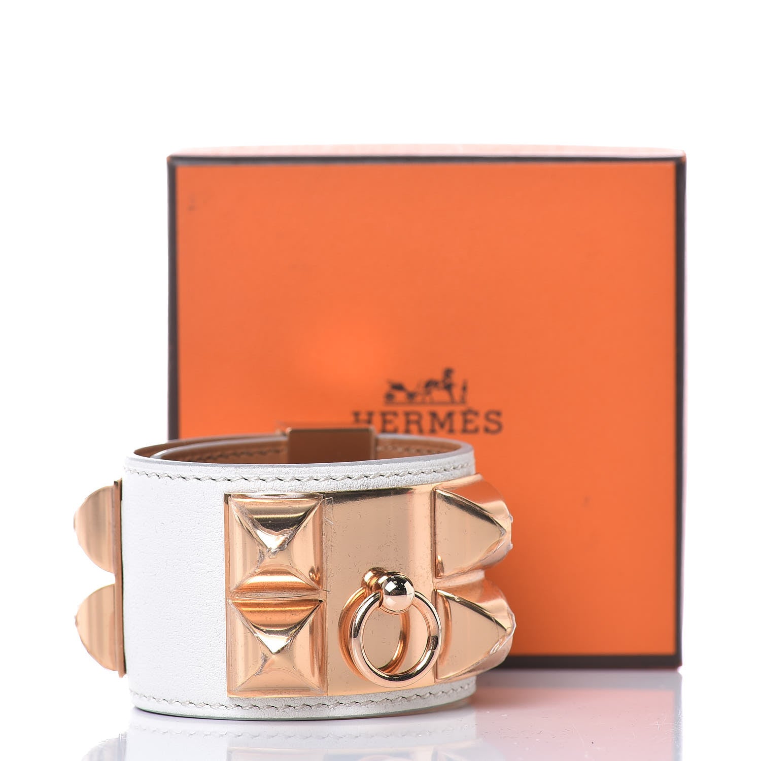 Hermes Swift Collier de Chien CDC Bracelet T1 Beton 8 of 8