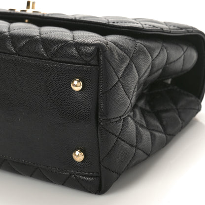Chanel Caviar Quilted Small Coco Handle Flap Black 11 of 11