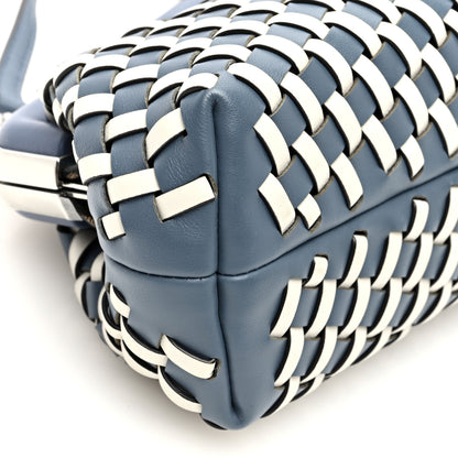 Fendi Vitello Grace Intreccio Small Fendi First Mirto Blue White Ice 9 of 10