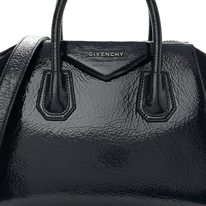 Givenchy Textured Patent Calfskin Small Antigona Storm Blue 8 of 12