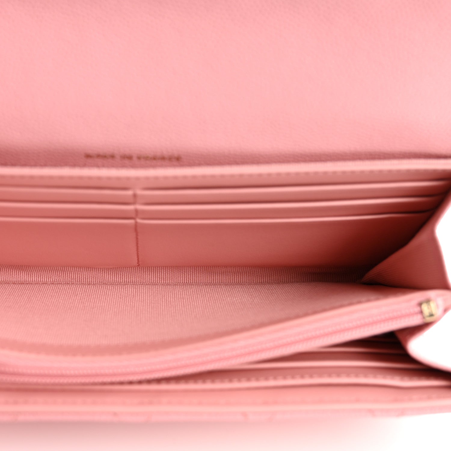Chanel Caviar Quilted Large Gusset Flap Wallet Light Pink 5 of 9