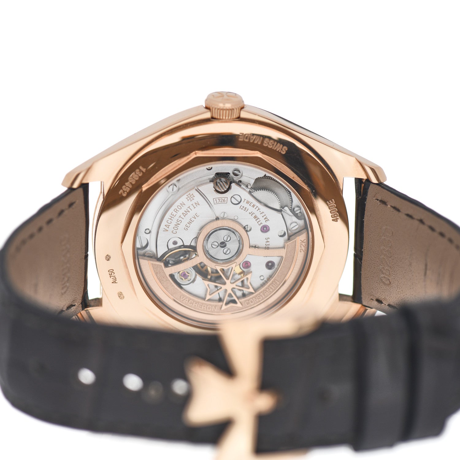 Vacheron Constantin 18K Pink Gold Alligator 40mm Fiftysix Automatic Watch 4600E/000R-B441 4 of 5