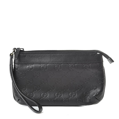 Gucci Guccissima Wristlet Black 1 of 9