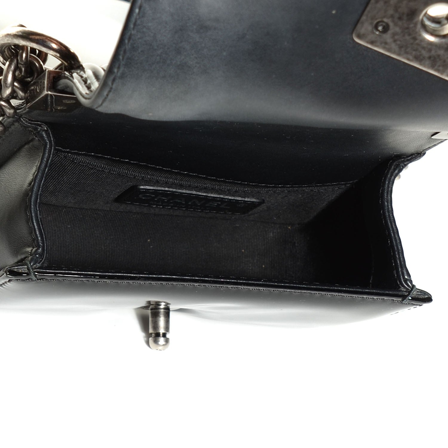 Chanel Patent Quilted Mini Boy Flap Black 5 of 8