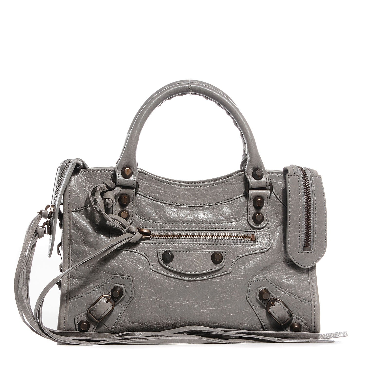 Balenciaga Agneau Classic Hardware Mini City Gris Pyrite 1 of 15