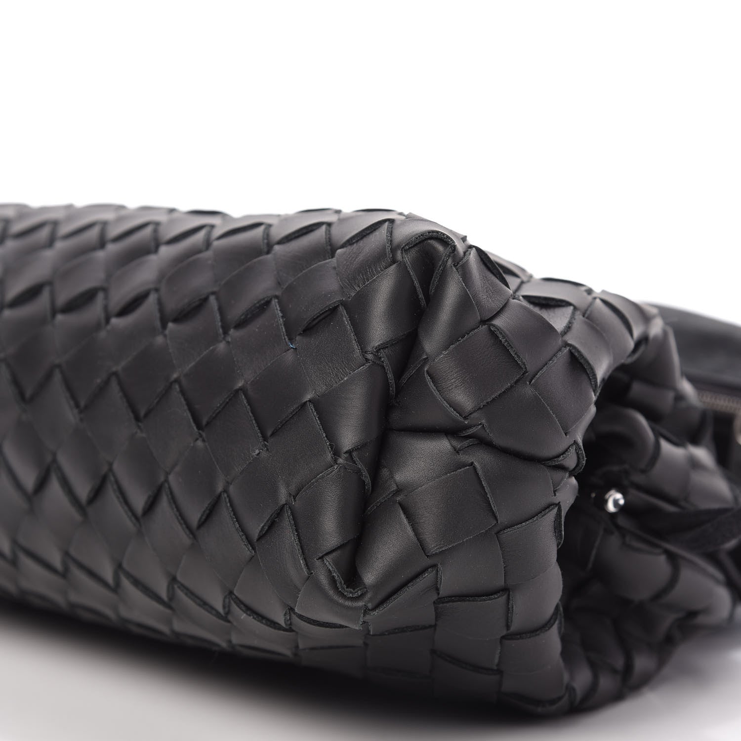 Bottega Veneta Calfskin Intrecciato Crossbody Black 8 of 12