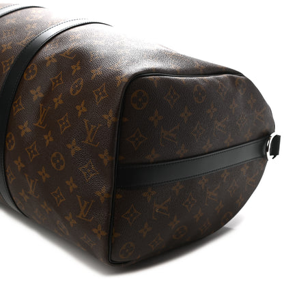 Louis Vuitton Monogram Macassar Keepall Bandouliere 45 8 of 9