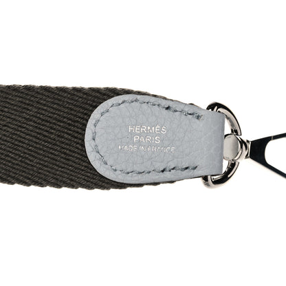 Hermes Taurillon Clemence Amazone Evelyne TPM Bleu Pale Etain 7 of 10