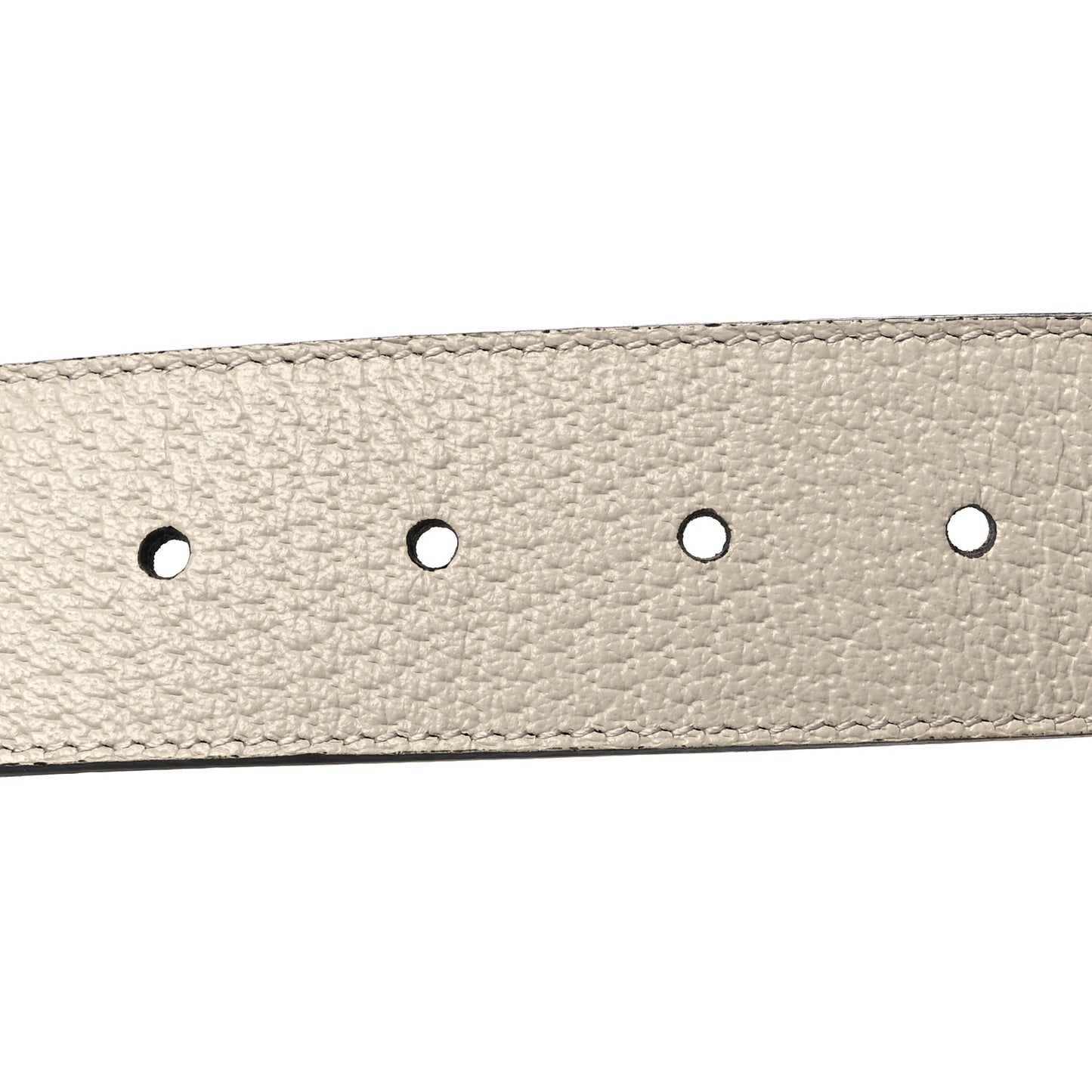 Textured Dollar Calfskin Bees And Stars Print Womens 40mm Belt 90 36 Mystic White Gold