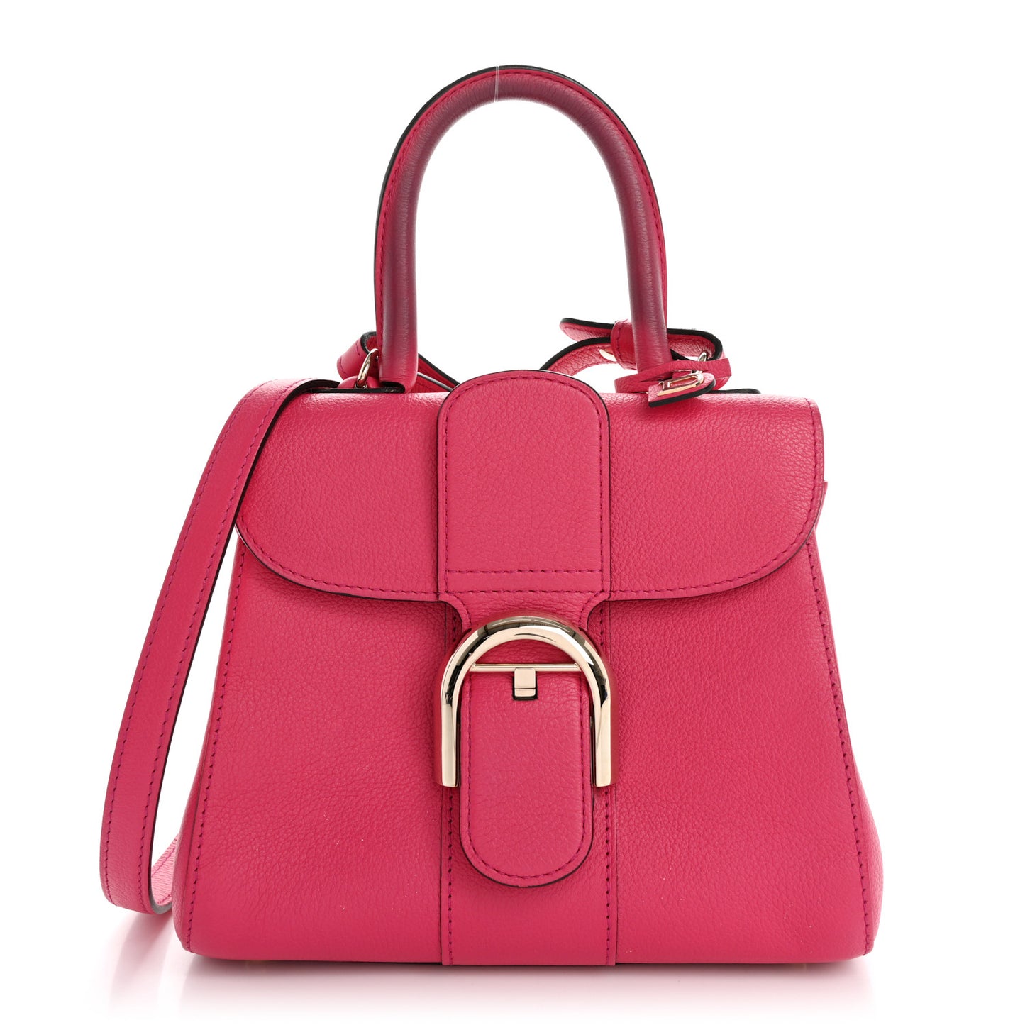 Grained Calfskin Mini Brillant Satchel Rose Indien