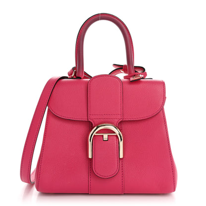Delvaux Grained Calfskin Mini Brillant Satchel Rose Indien 1 of 14