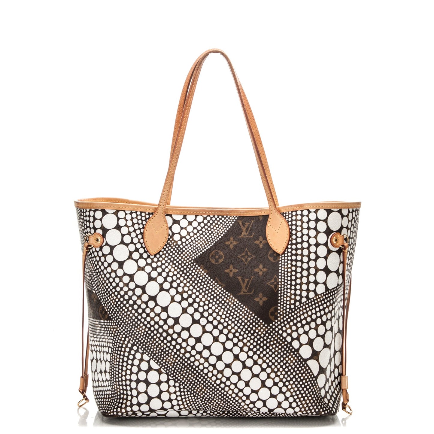 Monogram Kusama Waves Neverfull MM White