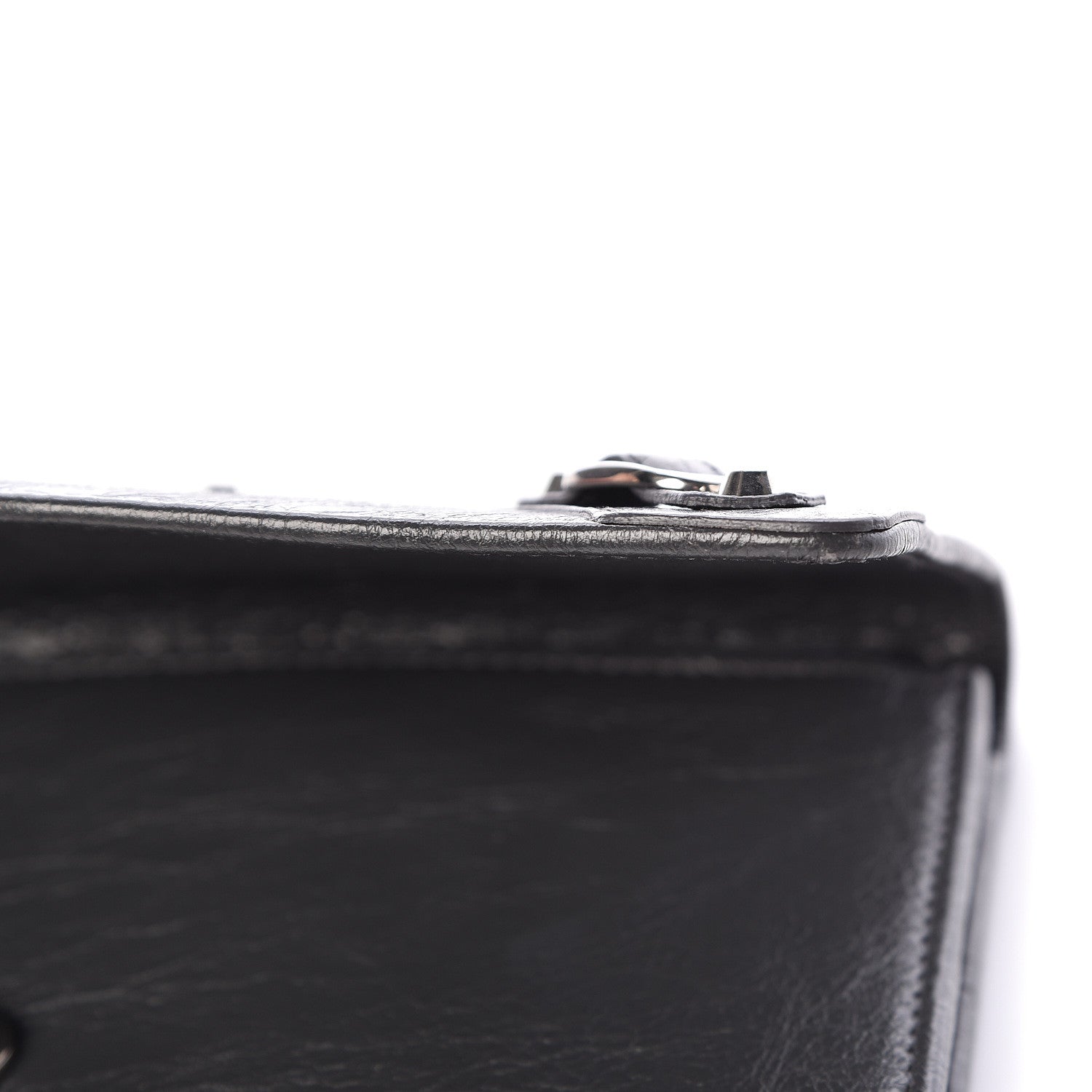 Balenciaga Agneau Classic Silver Hardware Money Wallet Gris Fossile 8 of 8