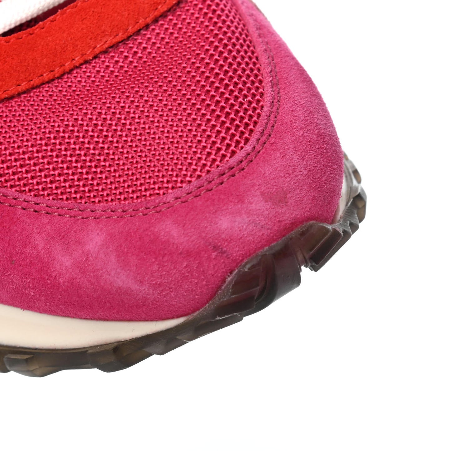 Suede Run Away Sneakers 37.5 Fuchsia Rouge