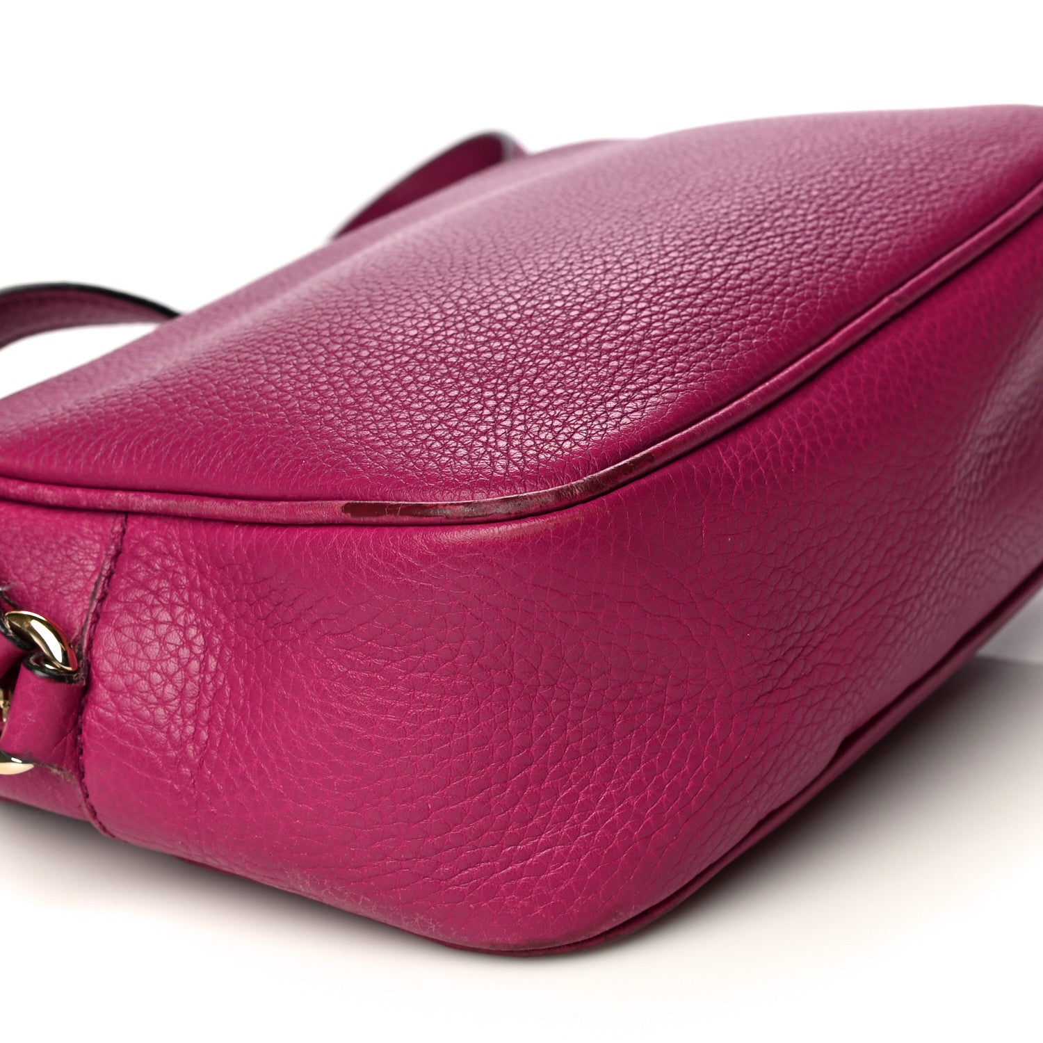 Gucci Cellarius Calfskin Small Soho Disco Bag Bright Bouganville 12 of 33