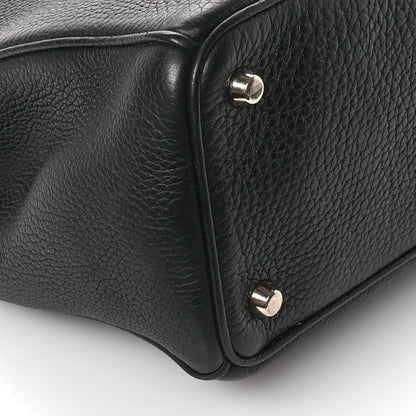 Christian Dior Bullcalf Medium Diorissimo Tote Black Rose Indien 11 of 12