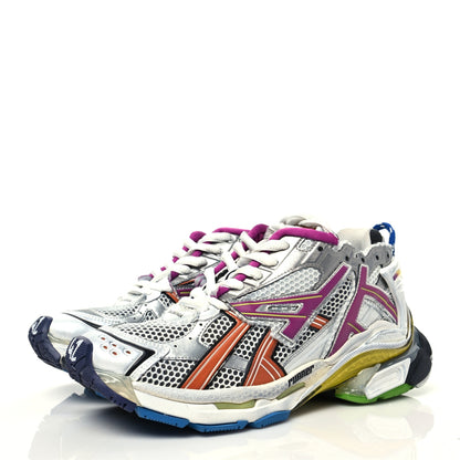 Balenciaga Mesh Rubber Mens Runner Sneakers 42 Multicolor 3 of 8