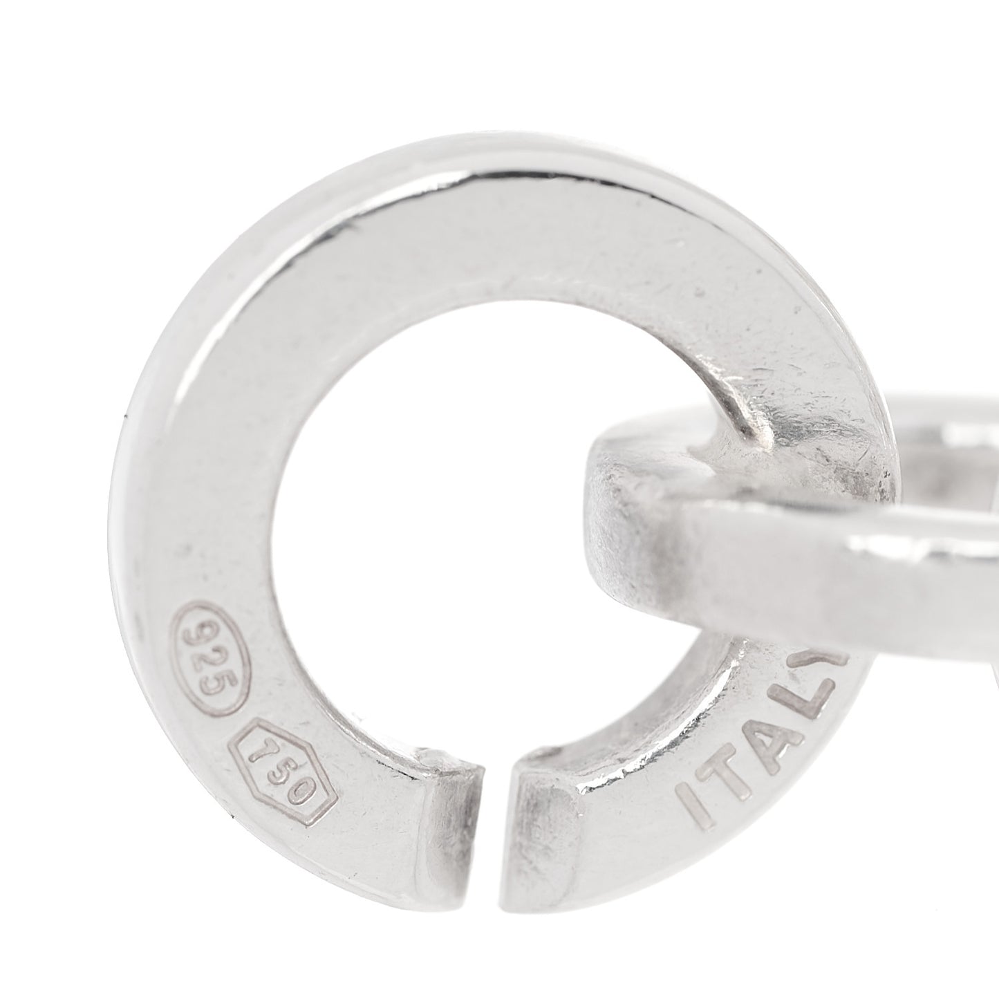 Sterling Silver 18K Yellow Gold Circle Link Bracelet