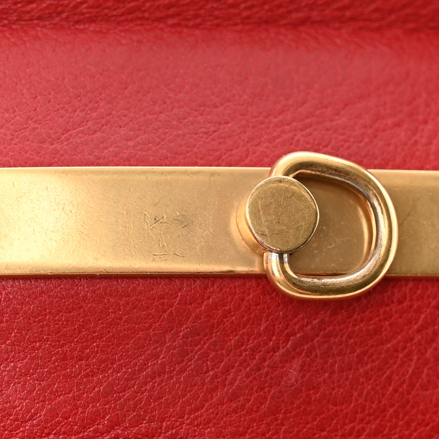 Chloe Calfskin Small Nile Bracelet Minaudiere Bag Dahlia Red 18 of 21