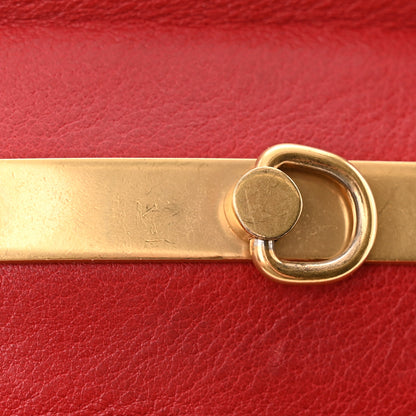 Chloe Calfskin Small Nile Bracelet Minaudiere Bag Dahlia Red 18 of 21