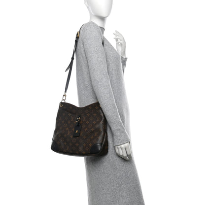 Louis Vuitton Monogram Odeon MM Black 2 of 15