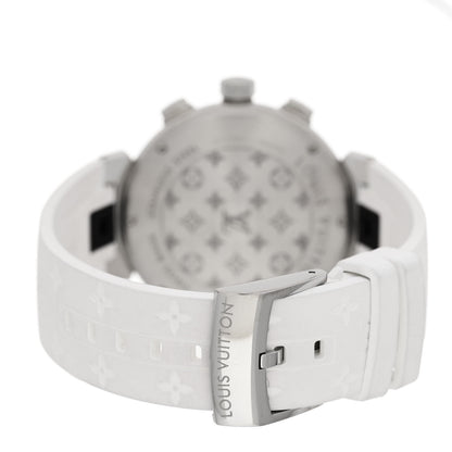 Louis Vuitton Stainless Steel Rubber 39mm Tambour New Wave Quartz Watch 3 of 4