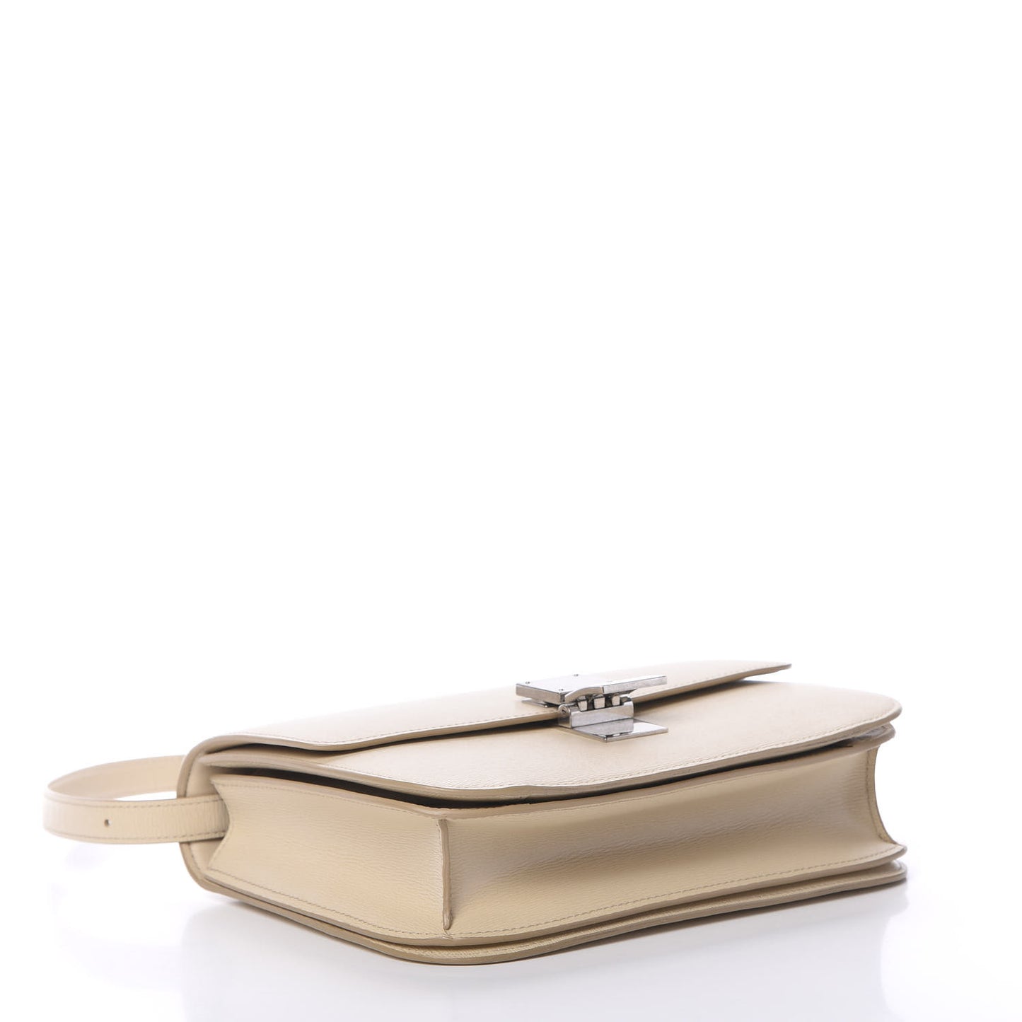 Liege Calfskin Medium Classic Box Flap Bag Linen
