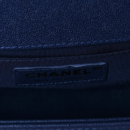 Chanel Caviar Quilted Small Boy Flap Blue 12 of 12
