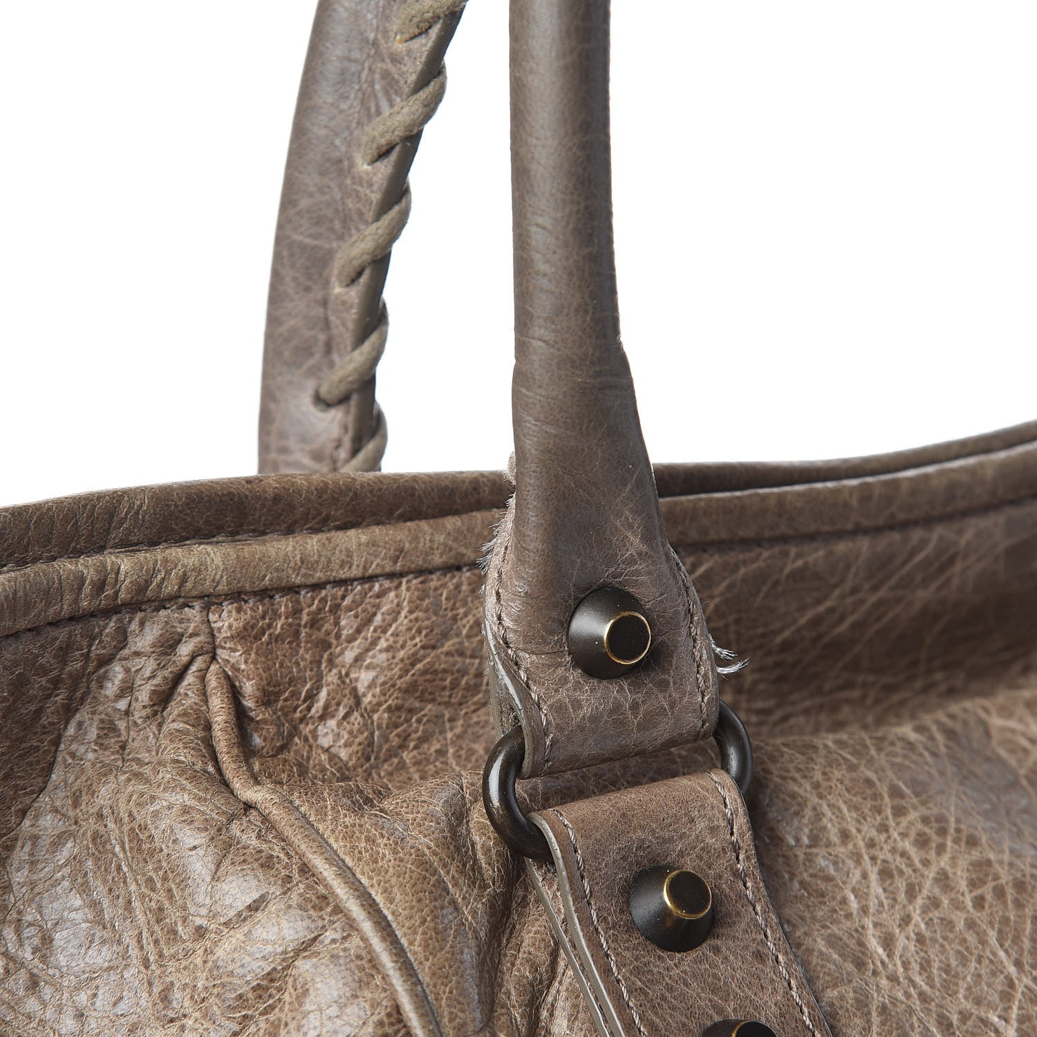 Balenciaga Agneau Classic Hardware S Sunday Tote Gris Poivre 16 of 21