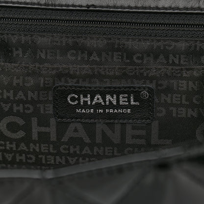 Chanel Patent Quilted Jumbo Diagonal CC Flap Black 5 of 10
