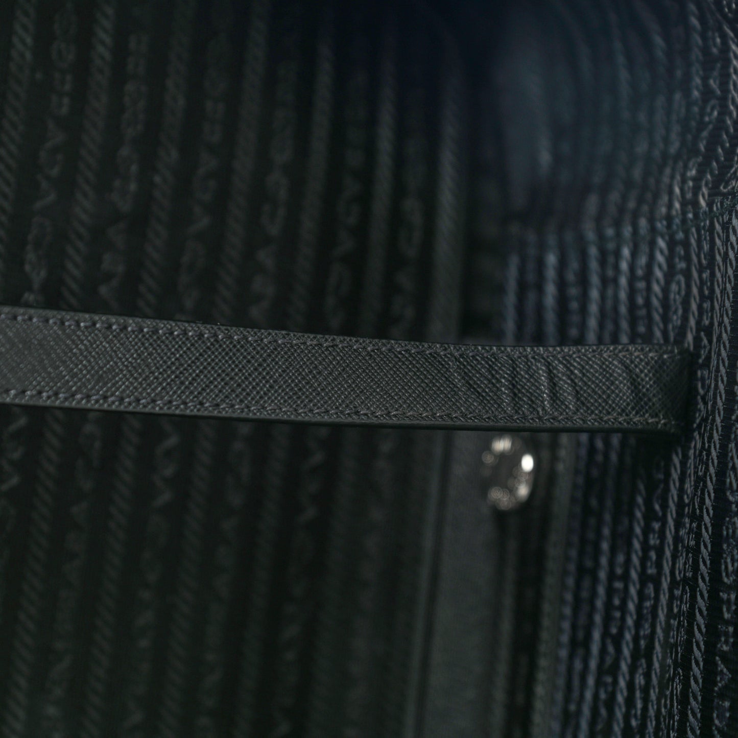 Saffiano Travel Trolley Luggage Black