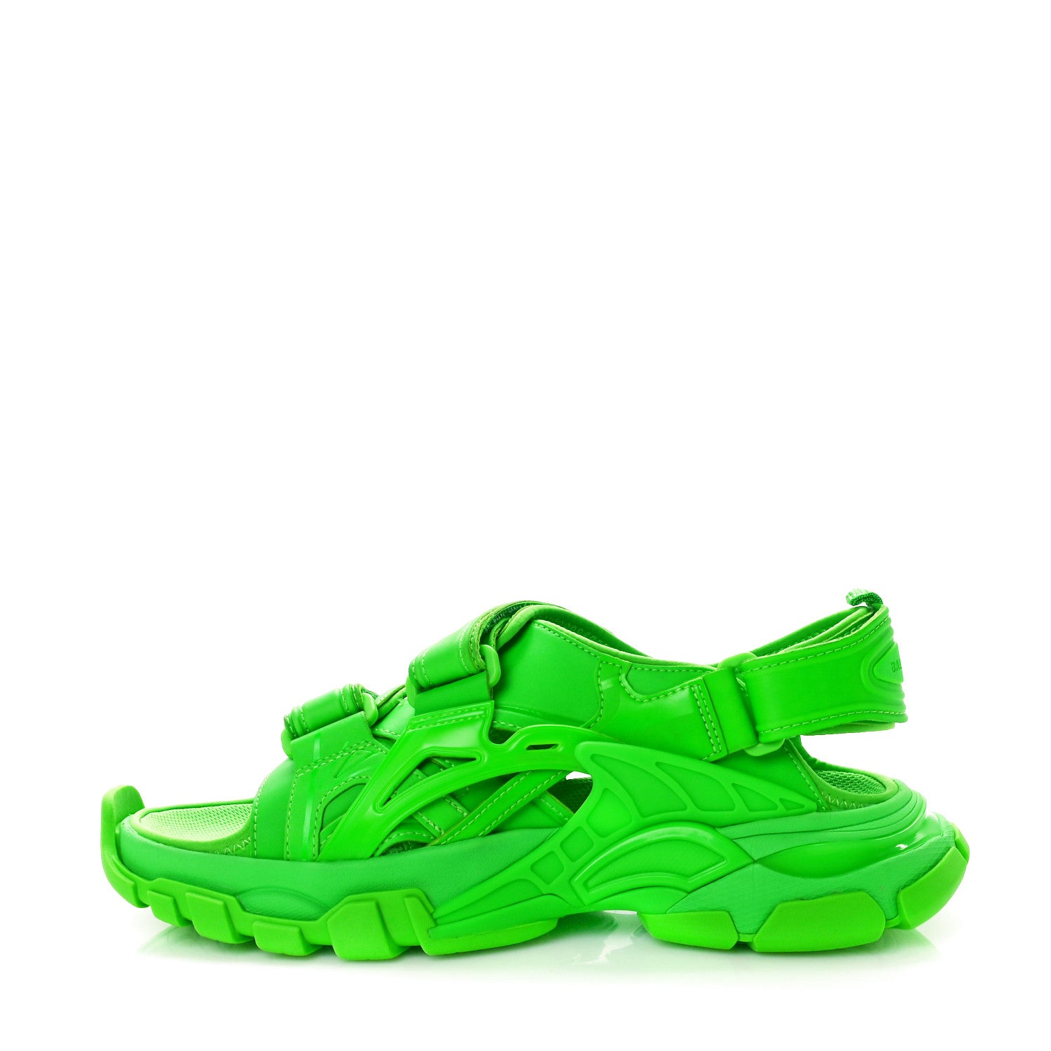 Balenciaga Neoprene Mens Track Sandals 39 Fluo Green 1 of 8