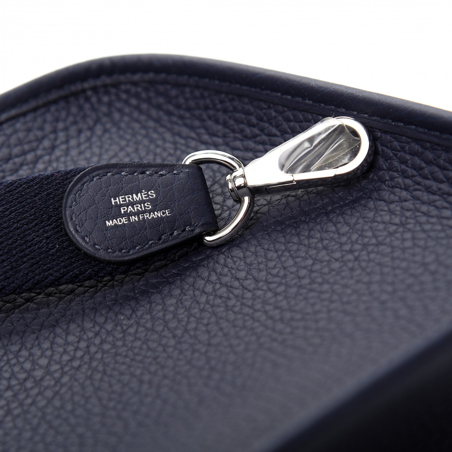 Hermes Taurillon Clemence Evelyne TPM Bleu Nuit 8 of 9