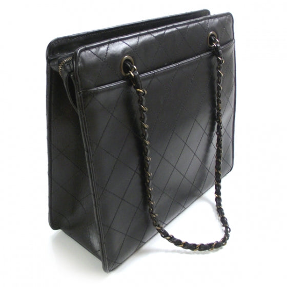 Lambskin Diamond Stitch Shoulder Bag