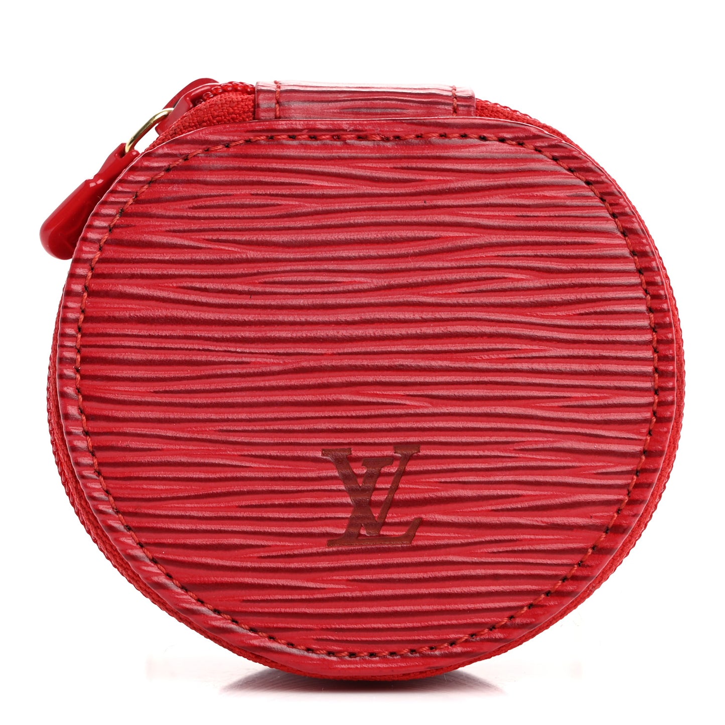 Epi Ecrin Bijoux 8cm Jewelry Box Case Castillan Red